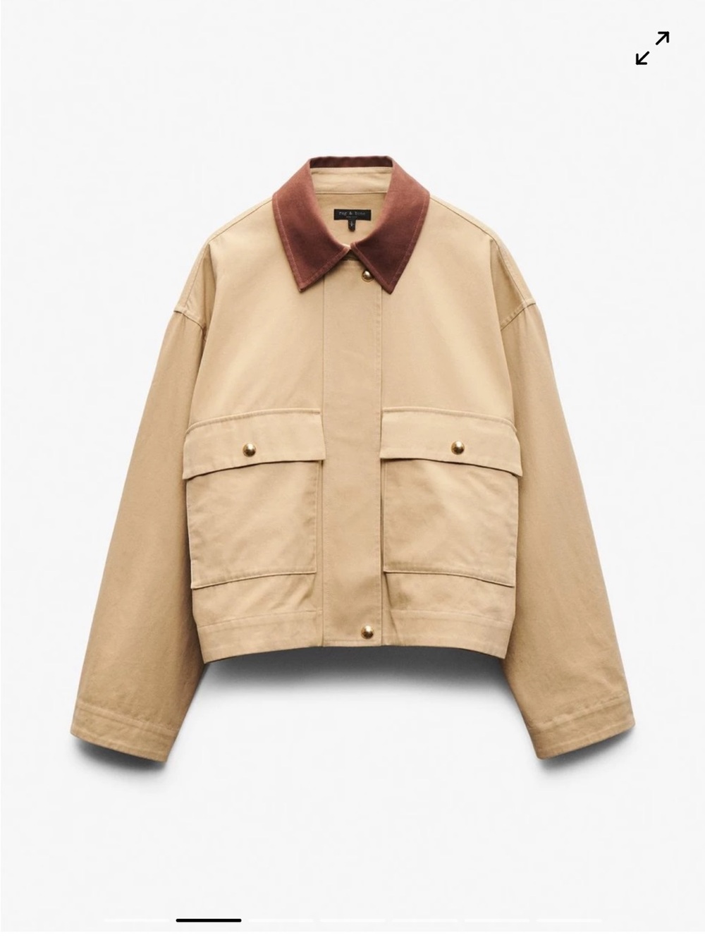 Rag & Bone Nonie 2-in-1 Twill Jacket Brand New - Picture 2 of 7